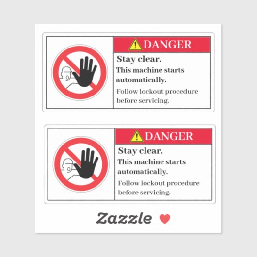 危険停止ラ澄んベル シール (シート)