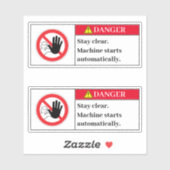 危険停止ラ澄んベル シール (シート)