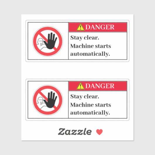 危険停止ラ澄んベル シール (シート)