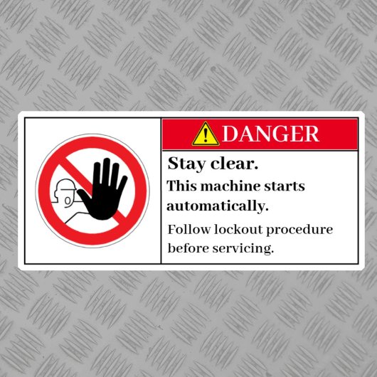 危険停止ラ澄んベル シール