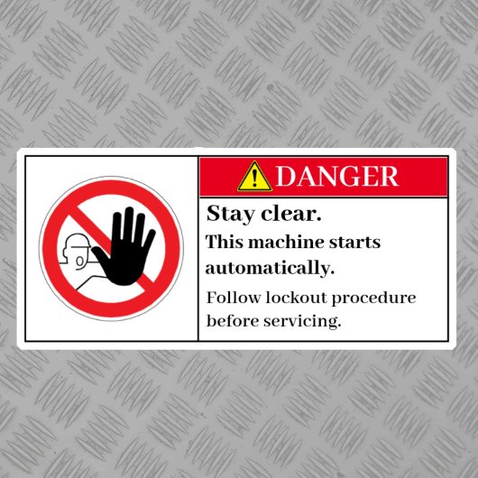 危険停止ラ澄んベル シール