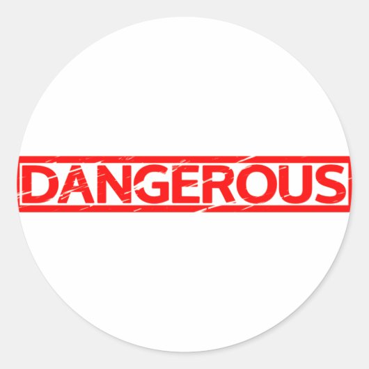 危険切手 ラウンドシール (正面)