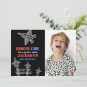 危険地帯 戦闘機 誕生日 招待状 写真 (スタンド正面)