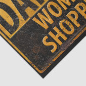 危険女性ショッピング金おもしろい属警告標識大 薄葉紙 (詳細)