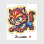 危険子猫 シール (シート)