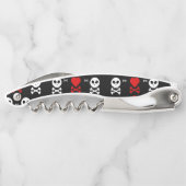 危険恐ろしいスカルパターン ソムリエナイフ (裏面)