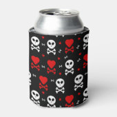 危険恐ろしいスカルパターン 缶クーラー (缶正面)