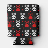 危険恐ろしいスカルパターン 缶クーラー (裏面)