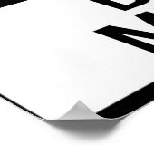 危険悪態偽の安全おもしろい看板 ポスター (角)