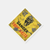 危険有害廃棄物のハロウィーン スタンダードカクテルナプキン (角)