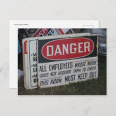 危険標識 ポストカード (正面/裏面)