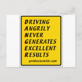 危険標識 ポストカード (正面)