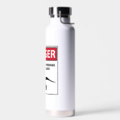 危険標識（ラプター） ウォーターボトル (左面)