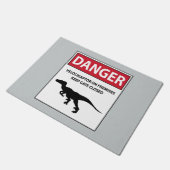 危険標識（ラプター） ドアマット (アングル)