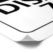 危険災害地域偽おもしろい安全標識 ポスター (角)