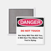 危険磁石 マグネット (正面/裏面)