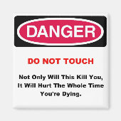 危険磁石 マグネット (正面)