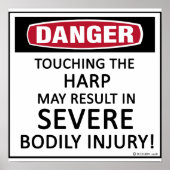 危険竪琴 ポスター (正面)