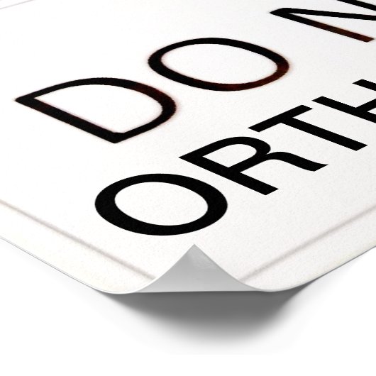 危険考え装脚 ポスター (角)