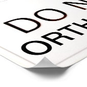 危険考え装脚 ポスター (角)