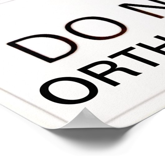 危険考え装脚 ポスター (角)