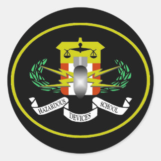 危険装置のロゴ ラウンドシール