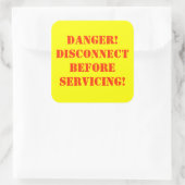 危険警告ラベル スクエアシール (バッグ)