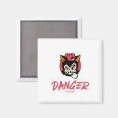 危険通り衣服 マグネット (正面/裏面)