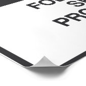 危険限定宇宙標識 ポスター (角)