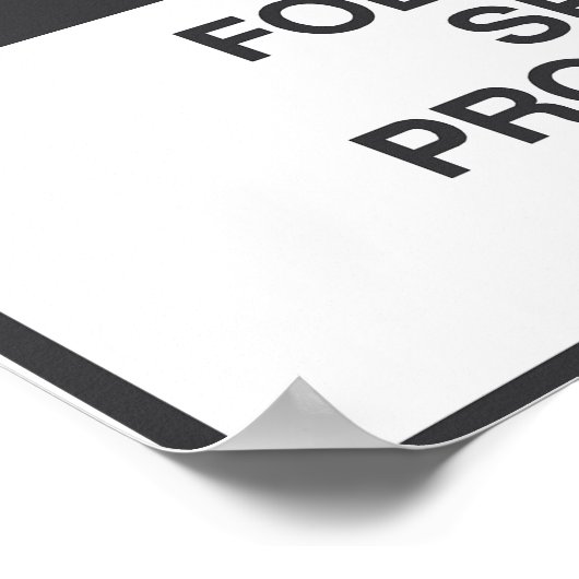 危険限定宇宙標識 ポスター (角)