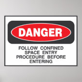 危険限定宇宙標識 ポスター (正面)