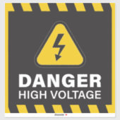 危険高電圧 シール (シート)
