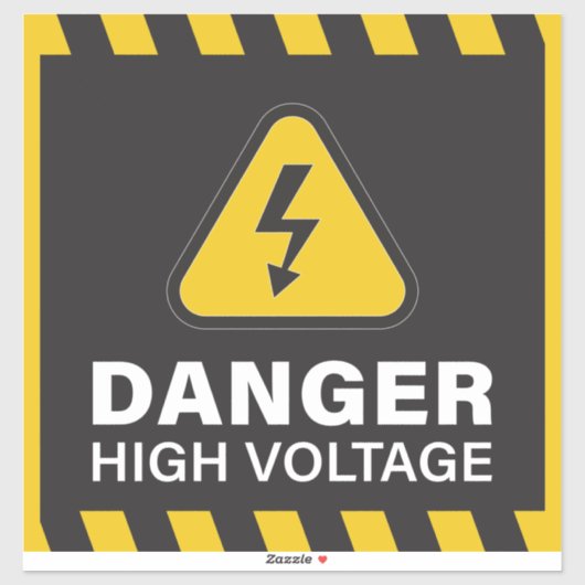 危険高電圧 シール (シート)