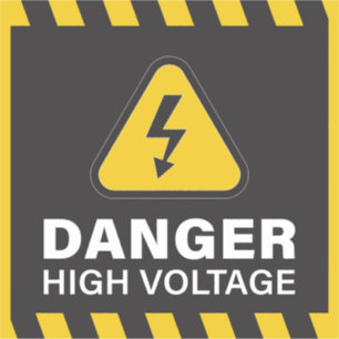 危険高電圧 シール