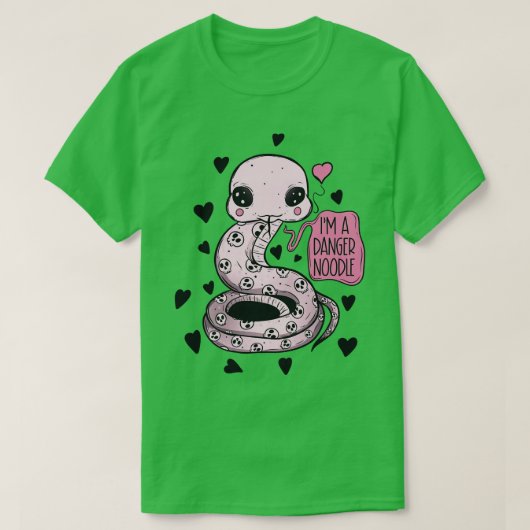 危険麺 Tシャツ (デザイン正面)