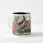 危険1805年のプラムプディング ツートーンマグカップ (正面左)