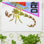 危険 キッチンタオル (折り畳み)