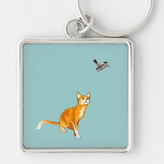 危険! キーホルダー (正面)