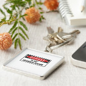 危険 キーホルダー (側面)