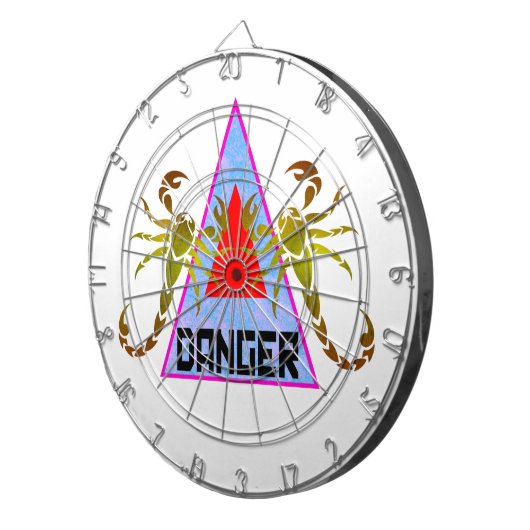 危険 ダーツボード (正面右)