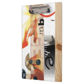 危険 – デジタルコラージュアート – クリップボード (左)