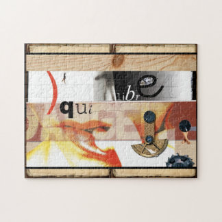 危険 – デジタルコラージュアート – パズル