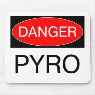 危険 - パイロ技師ユーモアTシャツマグカップバッグ マウスパッド