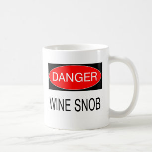 危険 - ワイン通ぶるおもしろワイン愛好家Tシャツマグカップ帽子 コーヒーマグカップ