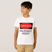 危険 - 保険外交員 ジョークTシャツ マグカップ 帽子 バッグ Tシャツ (正面フル)
