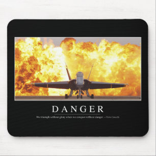 危険: 感動的な引用文 マウスパッド