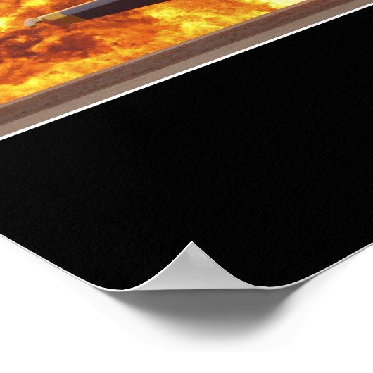 危険：感動的引用文 ポスター (角)