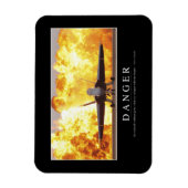 危険：感動的引用文 マグネット (縦)