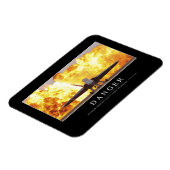 危険：感動的引用文 マグネット (左側)