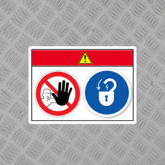 危険/機器が自動的にラベル付けを開始 シール